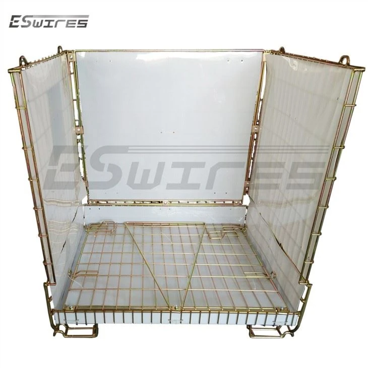 Folding Mesh Wire Container